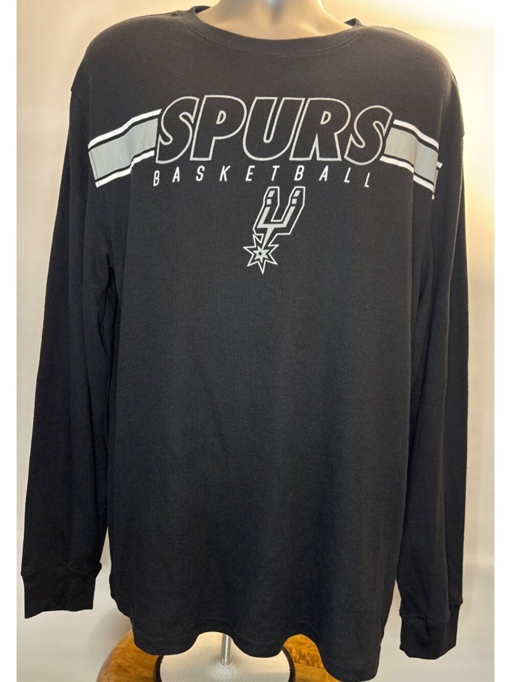 NBA San Antonio Spurs Long-Sleeve Shirt Black XL Basketball Spurs Basketball - Picture 2 of 16